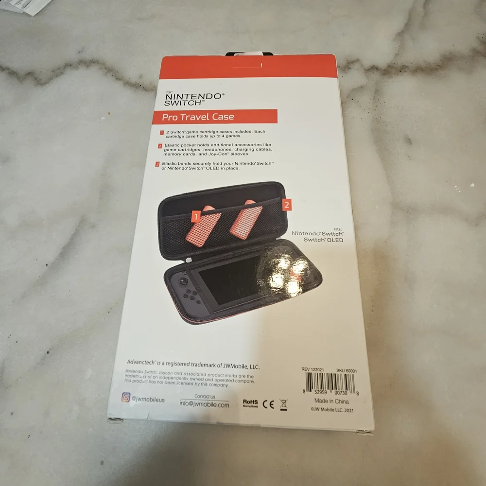 Black Pro Travel Case for Nintendo Switch